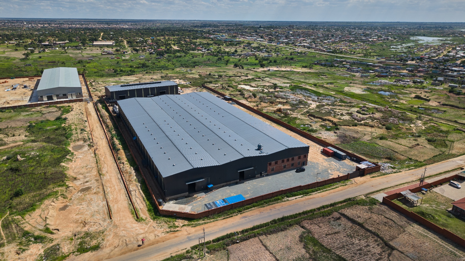 Waterfalls industrial site aerial photo 7